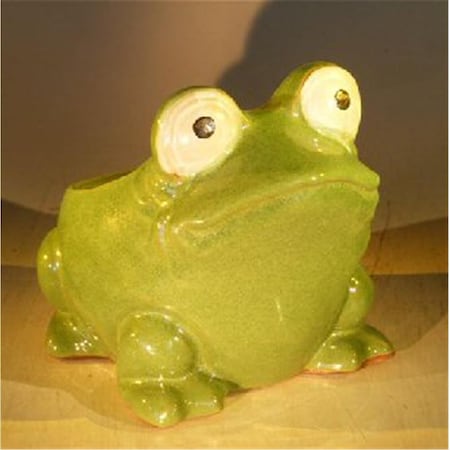 Parche 7 x 9 x 7.5 in. Frog Planter, Green PA2806465